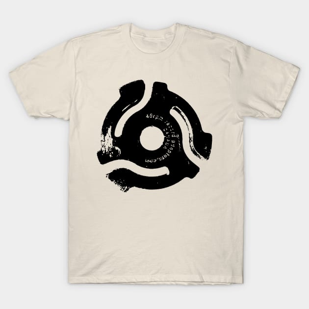 Vintage 45 RPM Record Spacer T-Shirt by Spindriftdesigns